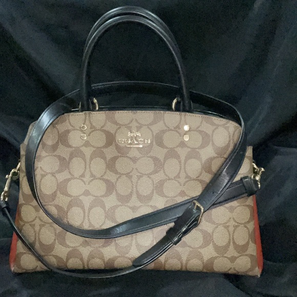 Coach 91016 Lily Carry All color block signature canvas woman’s handbag - Picture 2 of 8